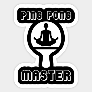 Ping Pong Master Table Tennis Pingpong Players Sticker